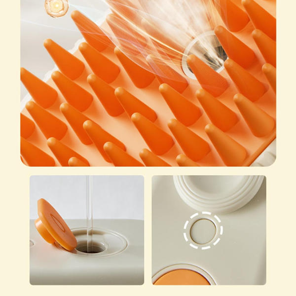 2x1 Cepillo Vaporizador para Mascotas Recargable – Ideal para Perros y Gatos