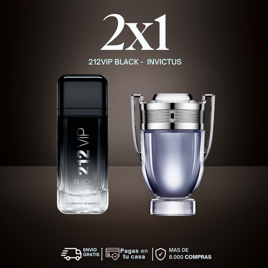 2X1 Invictus + 212Vip Black