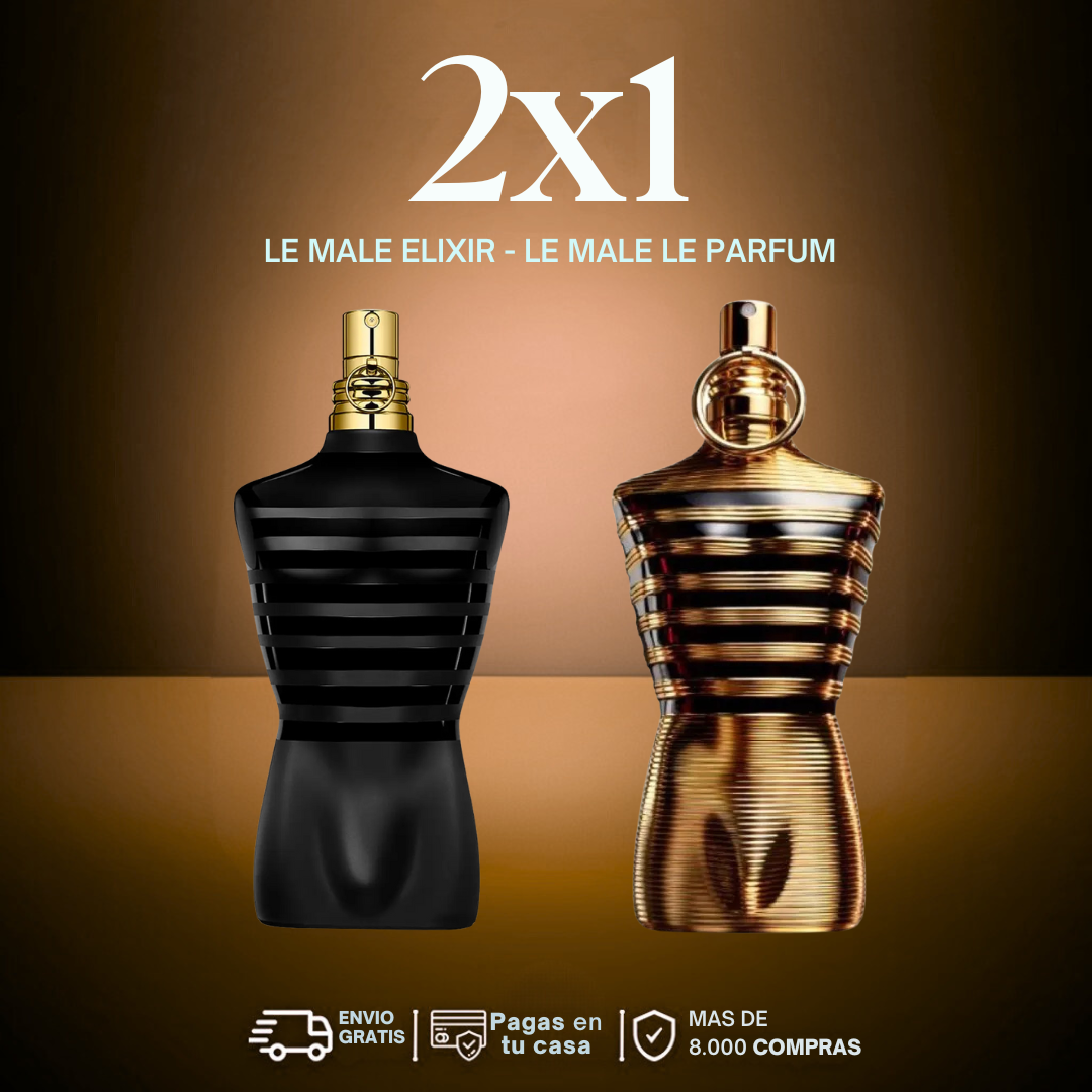 2x1 JPG Le Male Elixir + Le Male le Parfum