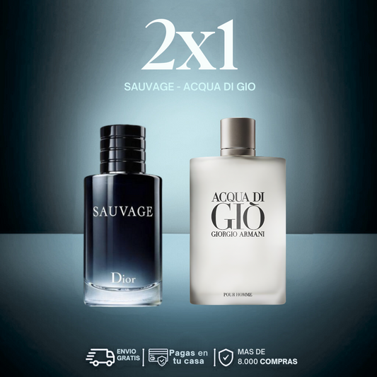 2X1 Sauvage + Acqua Di Gio