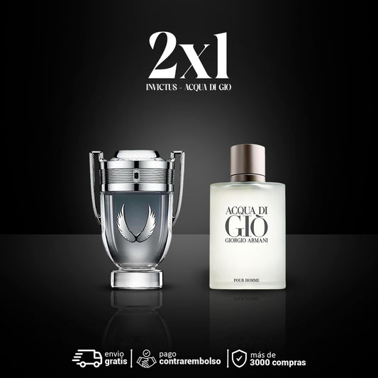 2X1 Invictus + Acqua Di Gio