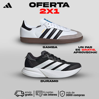 2X1 Adidas Duramo + Adidas Samba