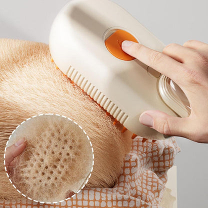 2x1 Cepillo Vaporizador para Mascotas Recargable – Ideal para Perros y Gatos