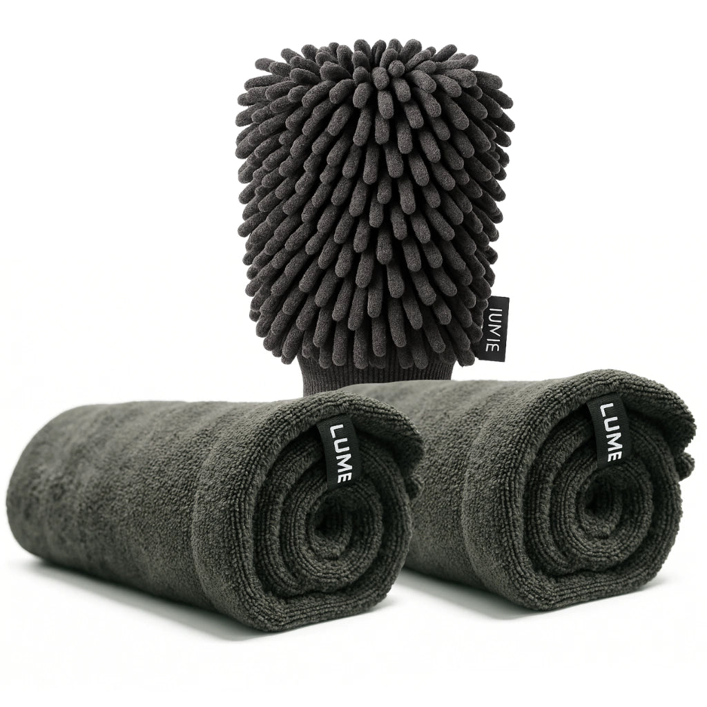 Combo Detailing™ | 2 Paños Microfibra Detail™ + Guante Microfibra Detail™