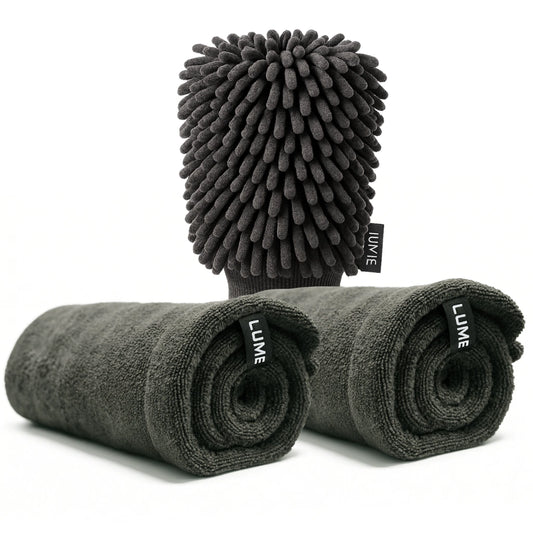 Combo Detailing™ | 2 Paños Microfibra Detail™ + Guante Microfibra Detail™