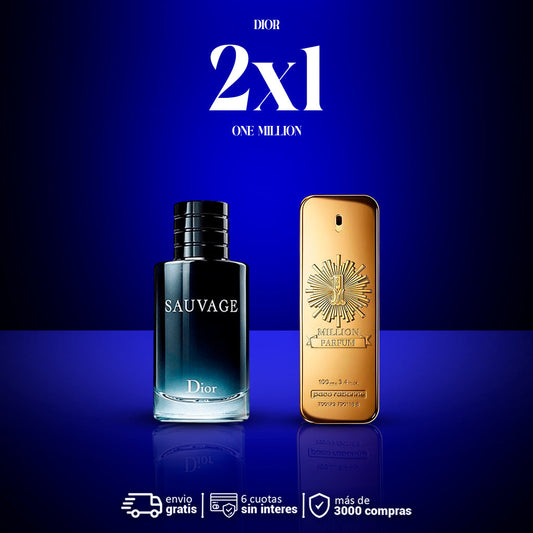 2X1 SAUVAGE DE DIOR + ONE MILLION